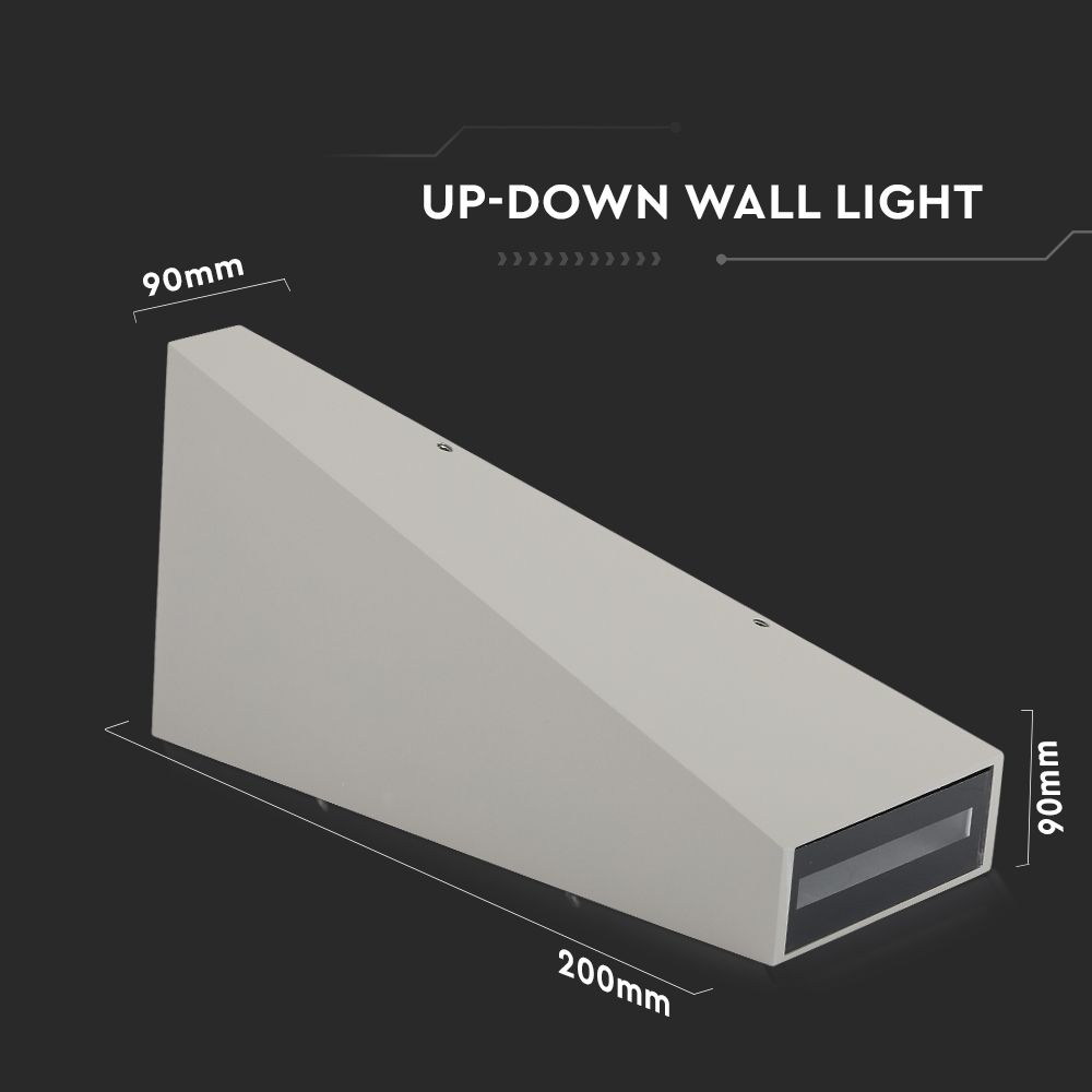 4W Lampa ścienna LED / Barwa:3000K / Obudowa: Szara