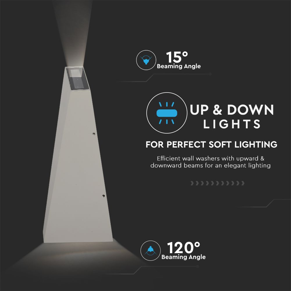 4W Lampa ścienna LED / Barwa:3000K / Obudowa: Szara