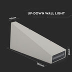 6W Lampa ścienna LED / Barwa:4000K / Obudowa: Szara