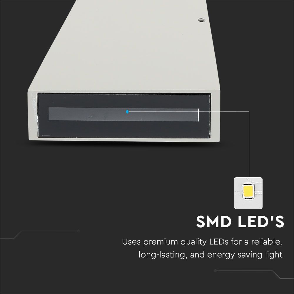6W Lampa ścienna LED / Barwa:4000K / Obudowa: Szara