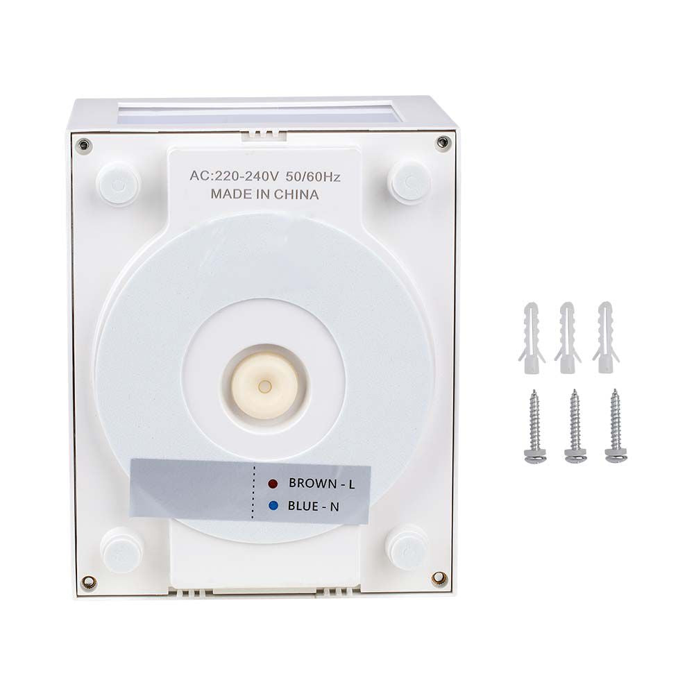 12W Lampa ścienna LED / Barwa:3000K / Obudowa: Biała