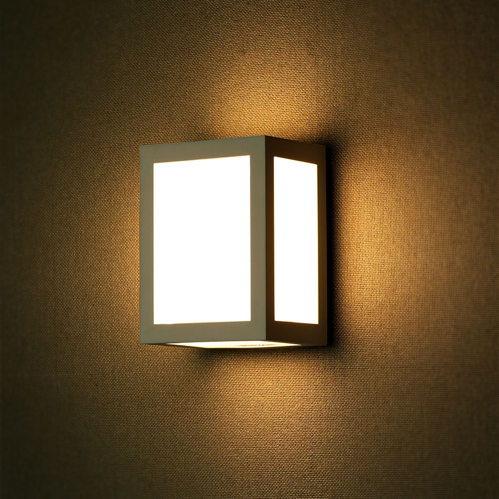 12W Lampa ścienna LED / Barwa:4000K / Obudowa: Szara