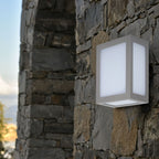 12W Lampa ścienna LED / Barwa:3000K / Obudowa: Szara