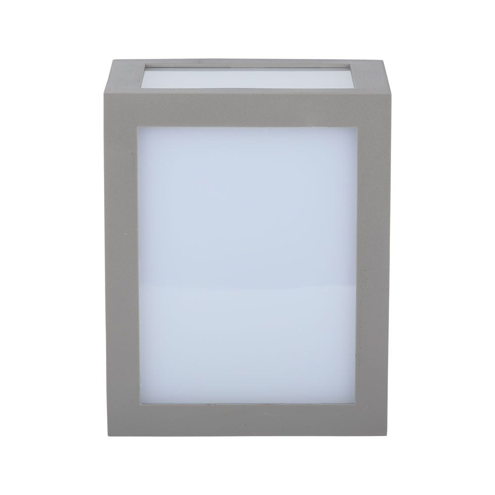 12W Lampa ścienna LED / Barwa:3000K / Obudowa: Szara