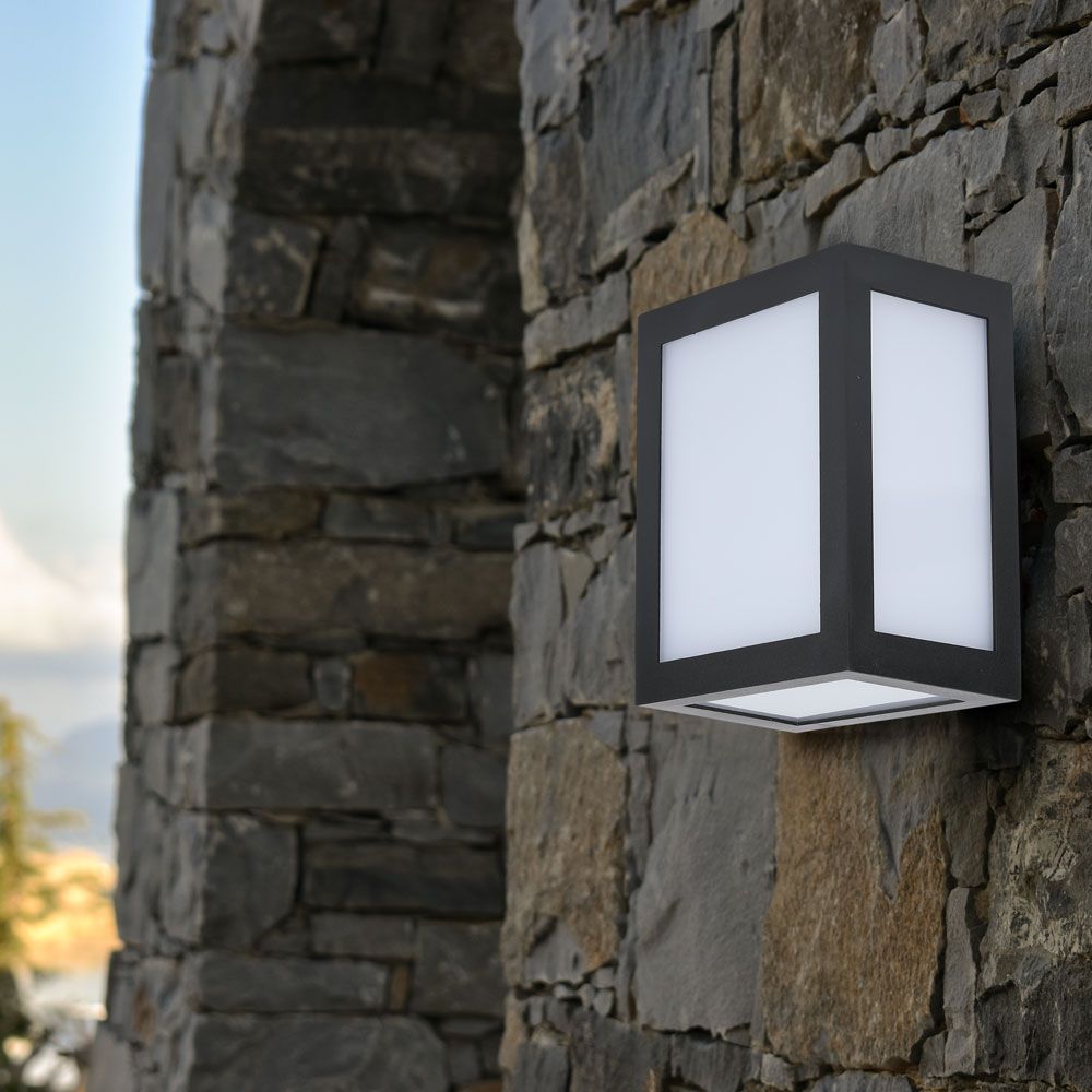 12W Lampa ścienna LED / Barwa: 3000K / Obudowa: Czarna