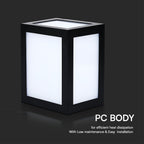 12W Lampa ścienna LED / Barwa: 3000K / Obudowa: Czarna