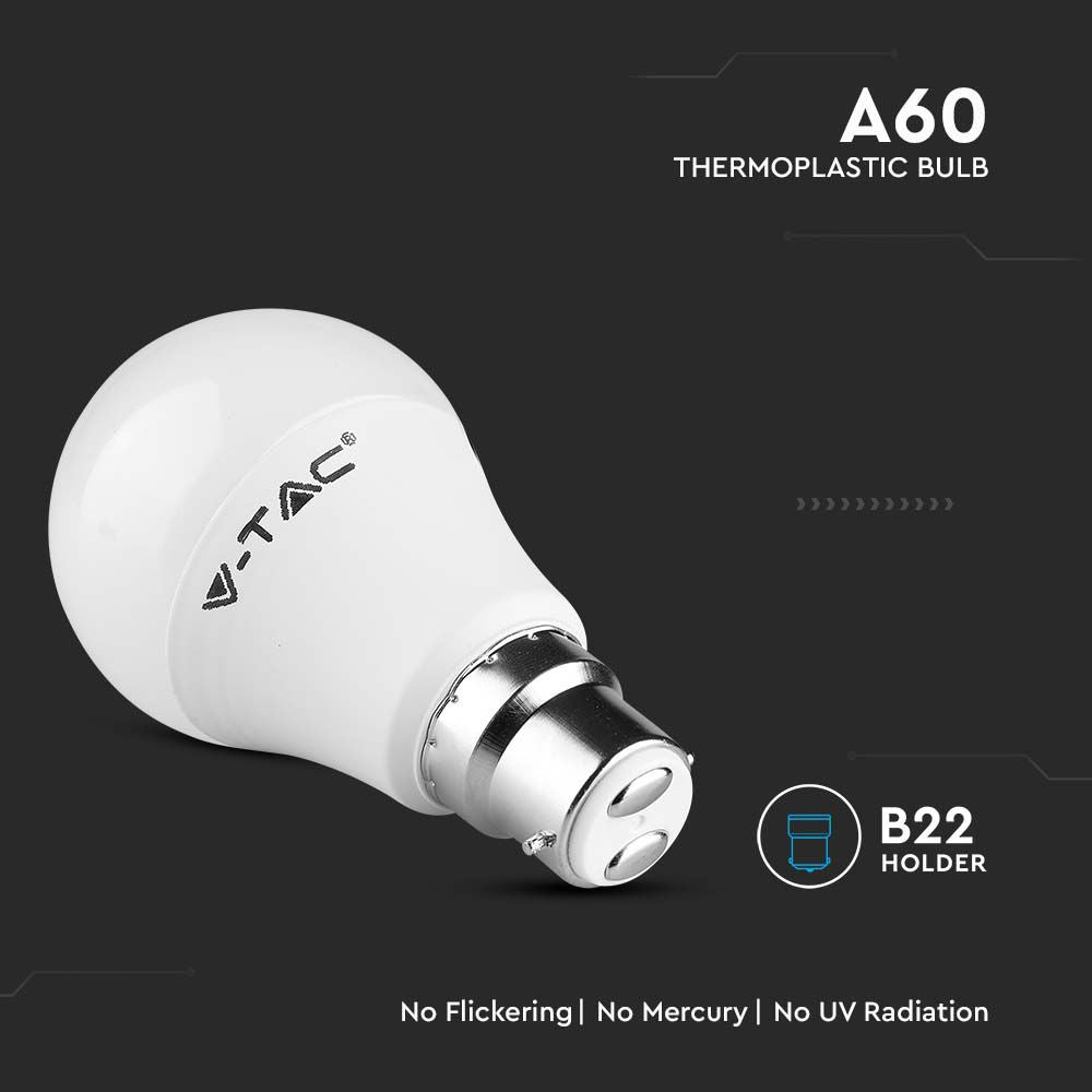 8.5W A58 Żarówka LED / Chip SAMSUNG / Barwa:4000K / Trzonek:B22