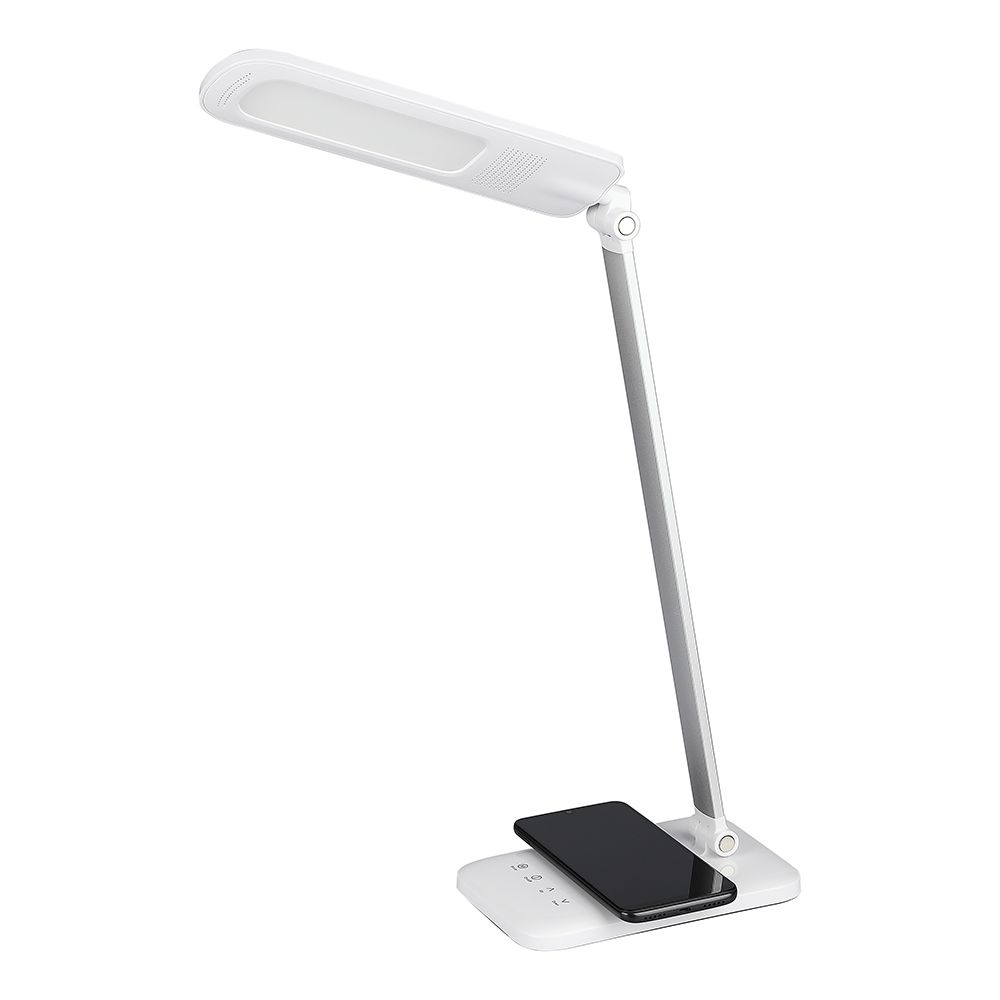 7W Lampka biurkowa LED z ładowarką indukcyjną / Barwa:3w1 / Obudowa: Biały