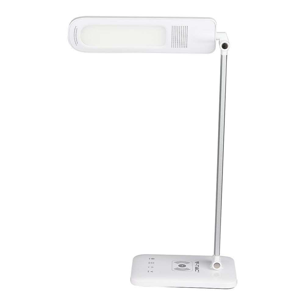 7W Lampka biurkowa LED z ładowarką indukcyjną / Barwa:3w1 / Obudowa: Biały