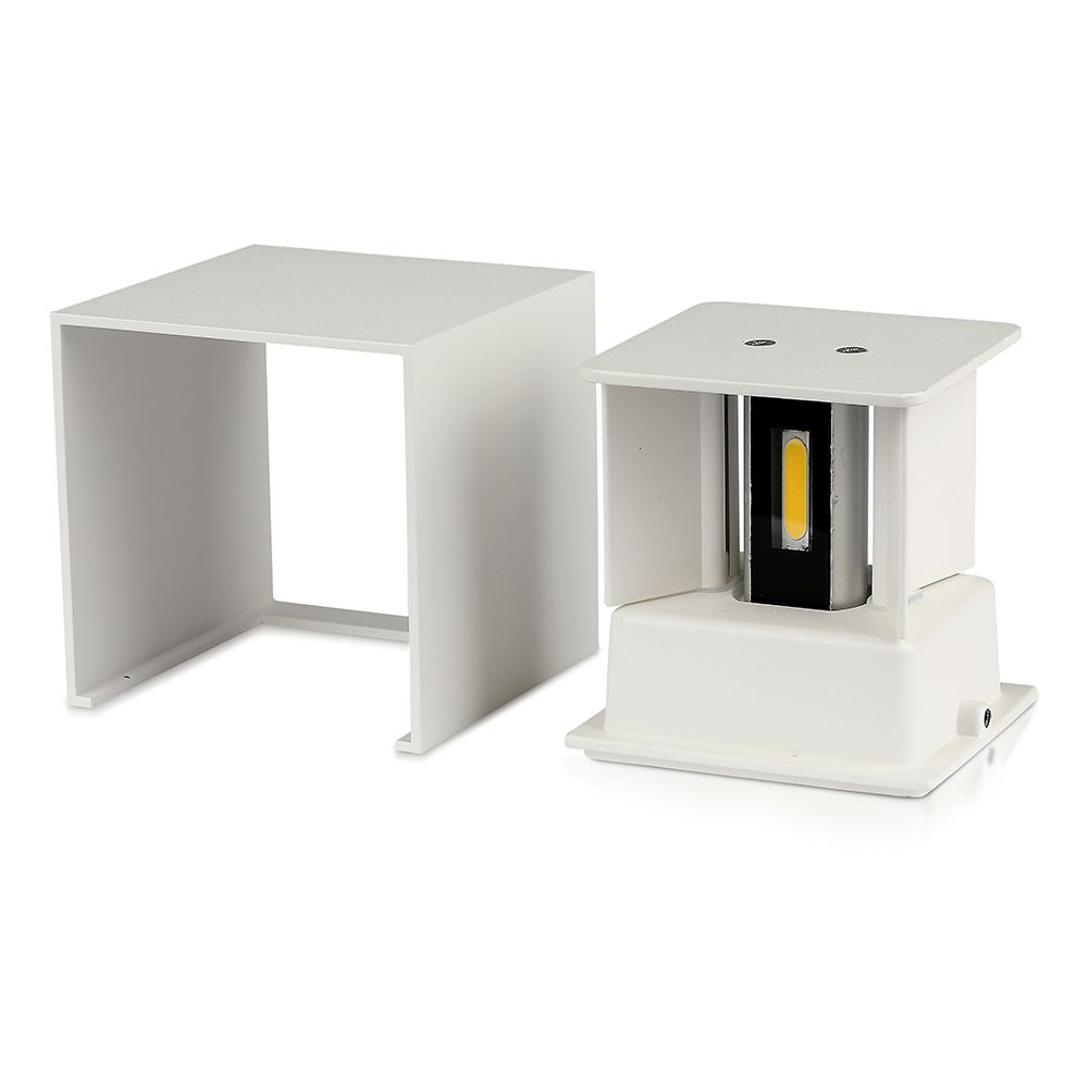 11W Kinkiet kwadratowy LED / CHIP BRIDGELUX / Barwa:3000K / Biały