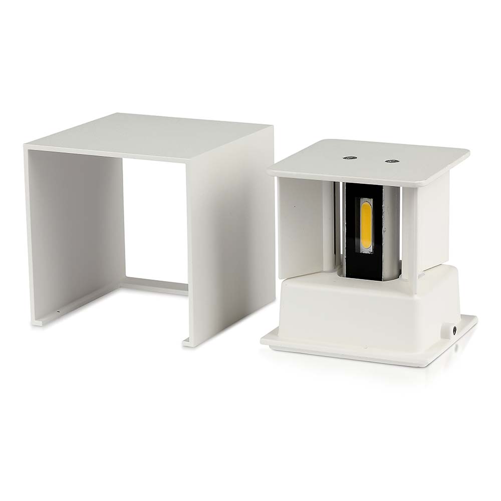 11W Kinkiet kwadratowy LED / CHIP BRIDGELUX / Barwa:4000K / Biały