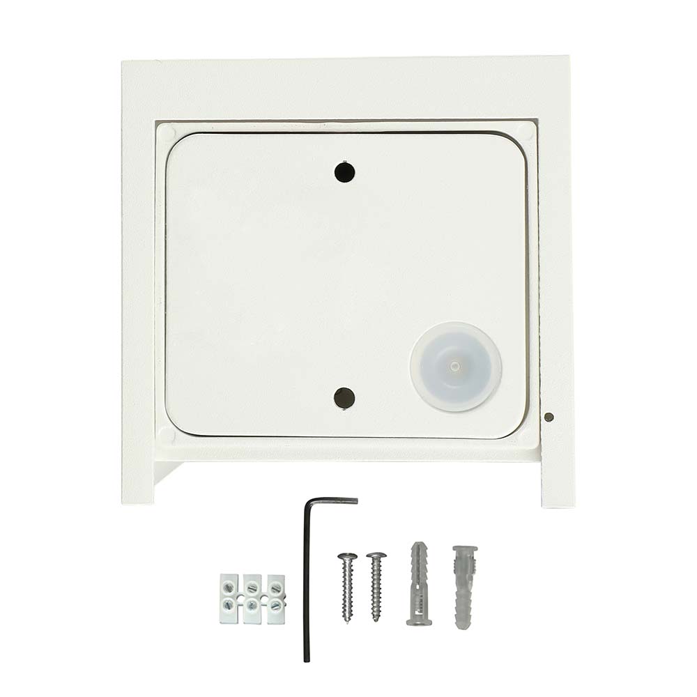 11W Kinkiet kwadratowy LED / CHIP BRIDGELUX / Barwa:4000K / Biały