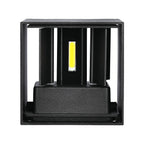 11W Kinkiet kwadratowy LED / CHIP BRIDGELUX / Barwa:4000K / Czarny