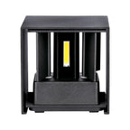 11W Kinkiet kwadratowy LED / CHIP BRIDGELUX / Barwa:4000K / Czarny