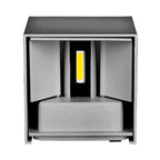 11W Kinkiet kwadratowy LED / CHIP BRIDGELUX / Barwa:4000K / Szary