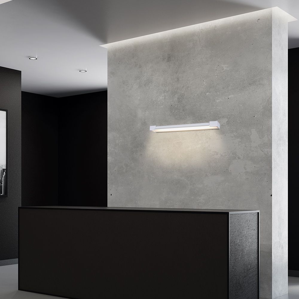 16W Lampa nad lustro / Barwa:3000K / IP44 / Biały
