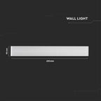 17W Lampa nad lustro / Barwa:3000K / IP44 / Biały