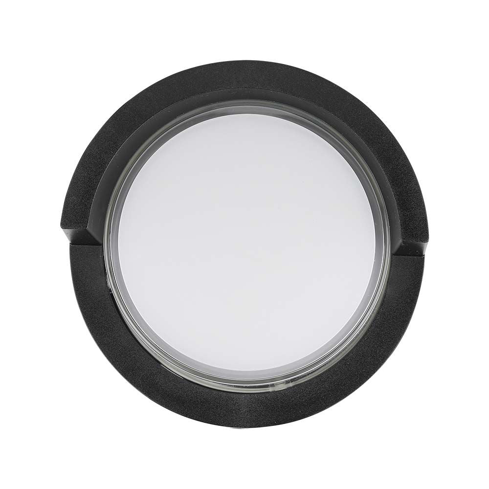 12W Lampa ścienna LED / Barwa:4000K/ Czarny / Okrągła