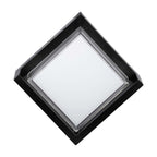 12W Lampa ścienna LED / Barwa:4000K/ Czarny / Kwadratowa
