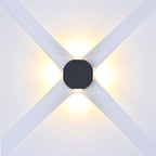 4W Lampa ścienna LED / Kula / Barwa:4000K / IP65 / Obudowa: Czarna