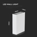 4W Lampa ścienna LED / Barwa:3000K / Obudowa: Biały