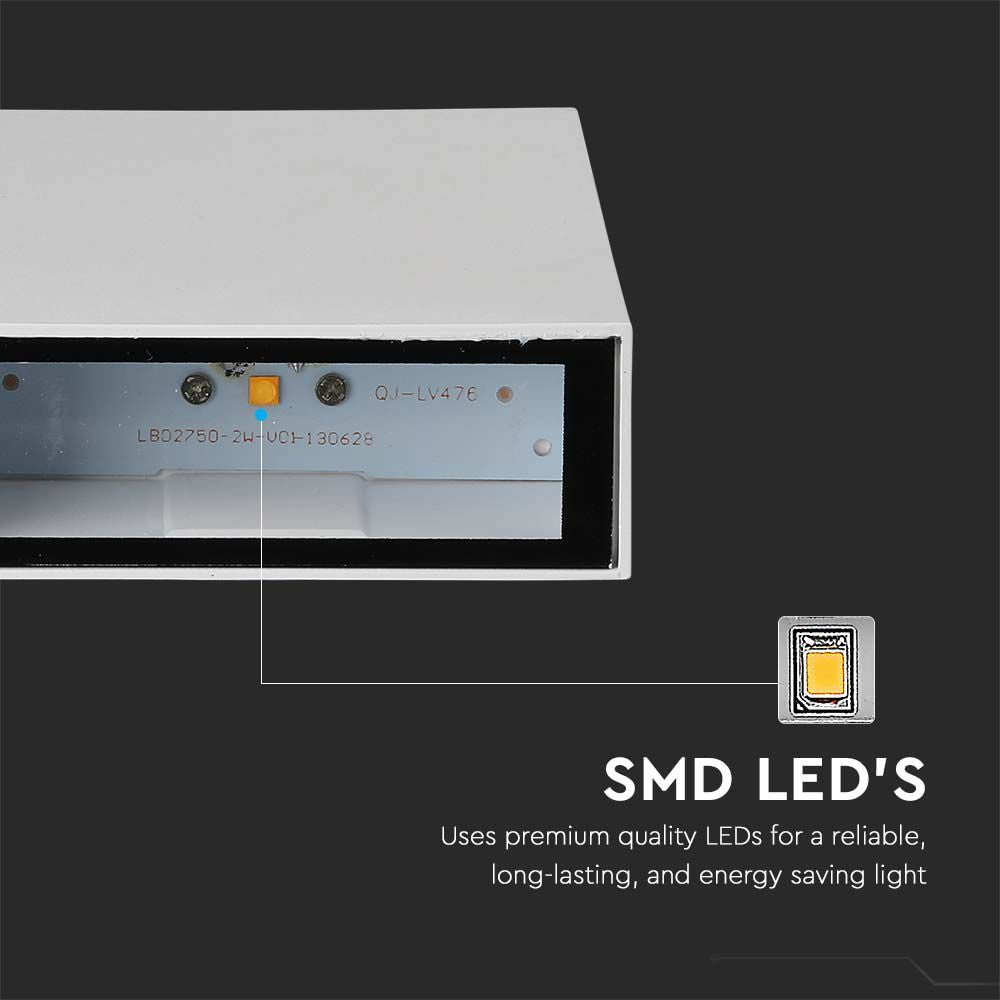 4W Lampa ścienna LED / Barwa:6400K / Obudowa: Biały
