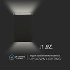 4W Lampa ścienna LED / Barwa:3000K / Obudowa: Czarny
