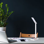 7W Lampka biurkowa z ładowarką indukcyjną / Barwa: 3w1 / Biała