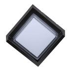 7W Lampa ścienna LED / Barwa:3000K / Obudowa: Czarny / Kwadratowa
