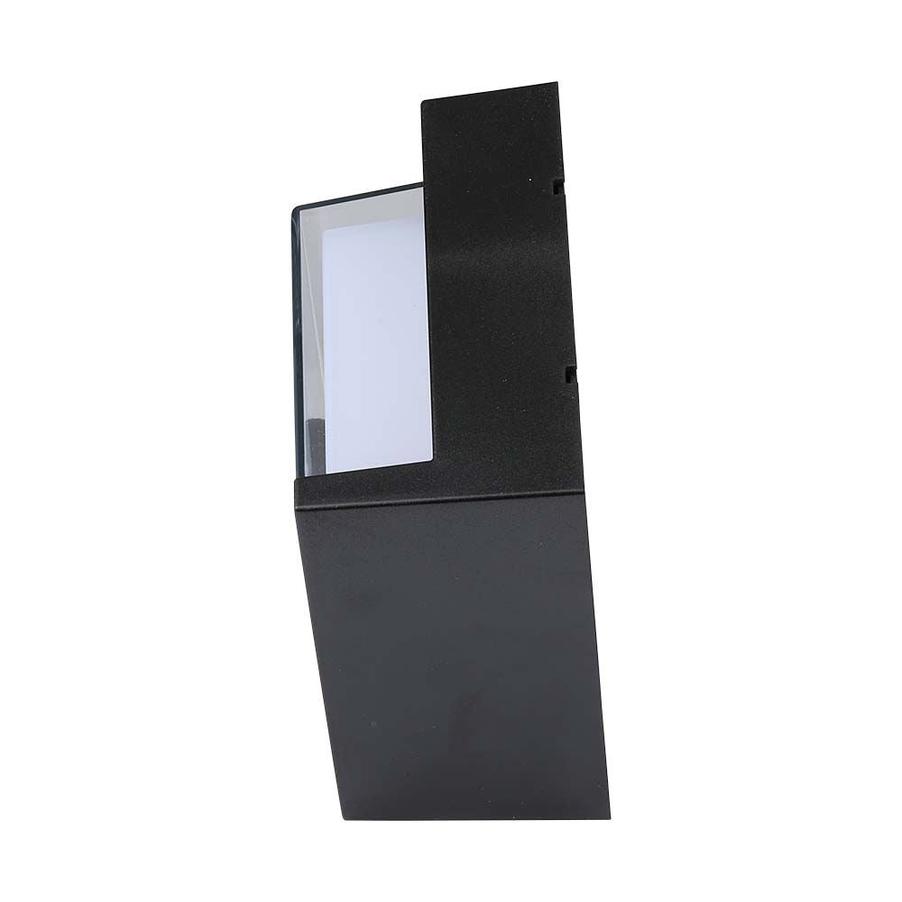 7W Lampa ścienna LED / Barwa:3000K / Obudowa: Czarny / Kwadratowa