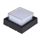 7W Lampa ścienna LED / Barwa:3000K / Obudowa: Czarny / Kwadratowa