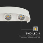 5W Lampa ścienna LED / Barwa:3000K / IP65 / Obudowa: Piaskowy