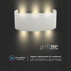 5W Lampa ścienna LED / Barwa:3000K / IP65 / Obudowa: Piaskowy