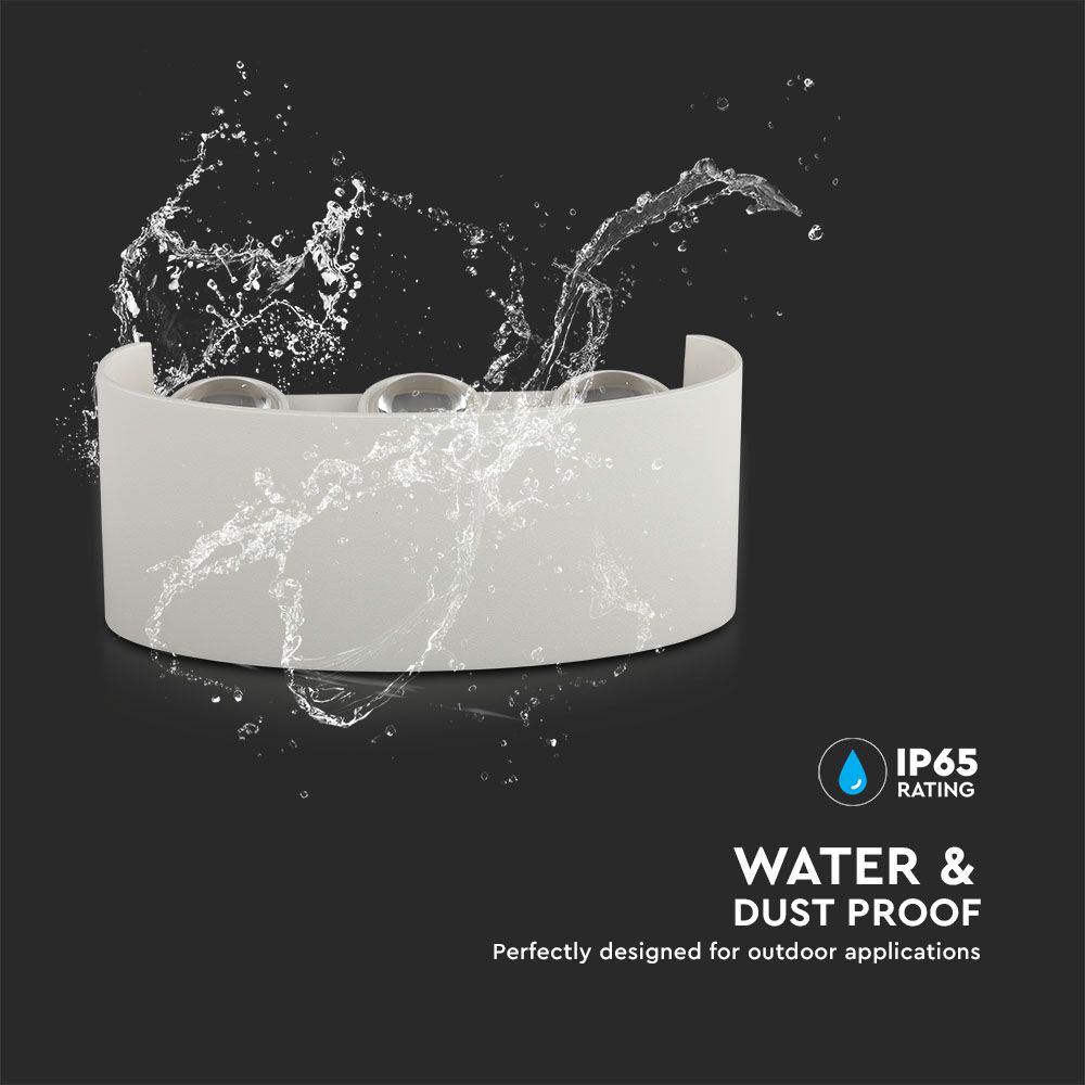 5W Lampa ścienna LED / Barwa:3000K / IP65 / Obudowa: Piaskowy