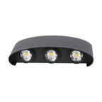 5W Lampa ścienna LED / Barwa:3000K / IP65 / Obudowa: Czarny