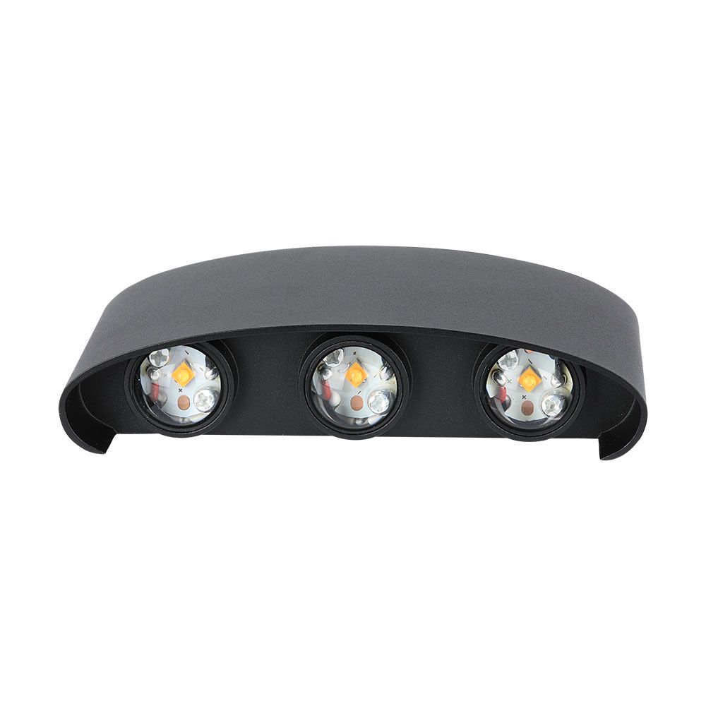 5W Lampa ścienna LED / Barwa:3000K / IP65 / Obudowa: Czarny