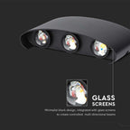5W Lampa ścienna LED / Barwa:4000K / IP65 / Obudowa: Czarny