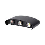5W Lampa ścienna LED / Barwa:4000K / IP65 / Obudowa: Czarny