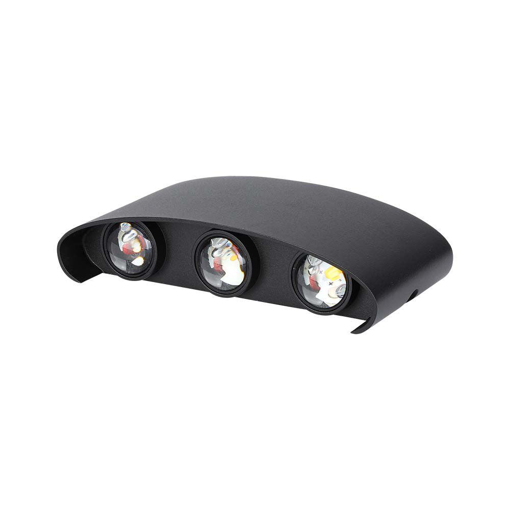 5W Lampa ścienna LED / Barwa:4000K / IP65 / Obudowa: Czarny