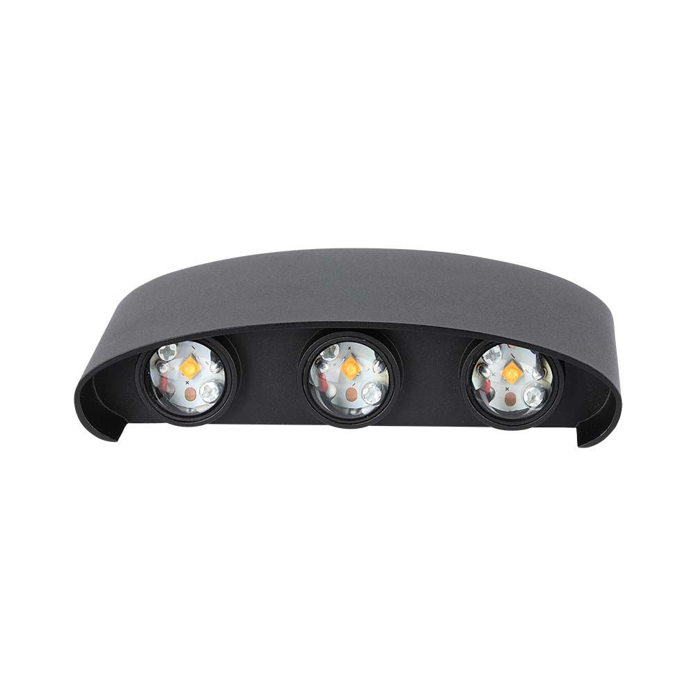 5W Lampa ścienna LED / Barwa:4000K / IP65 / Obudowa: Czarny
