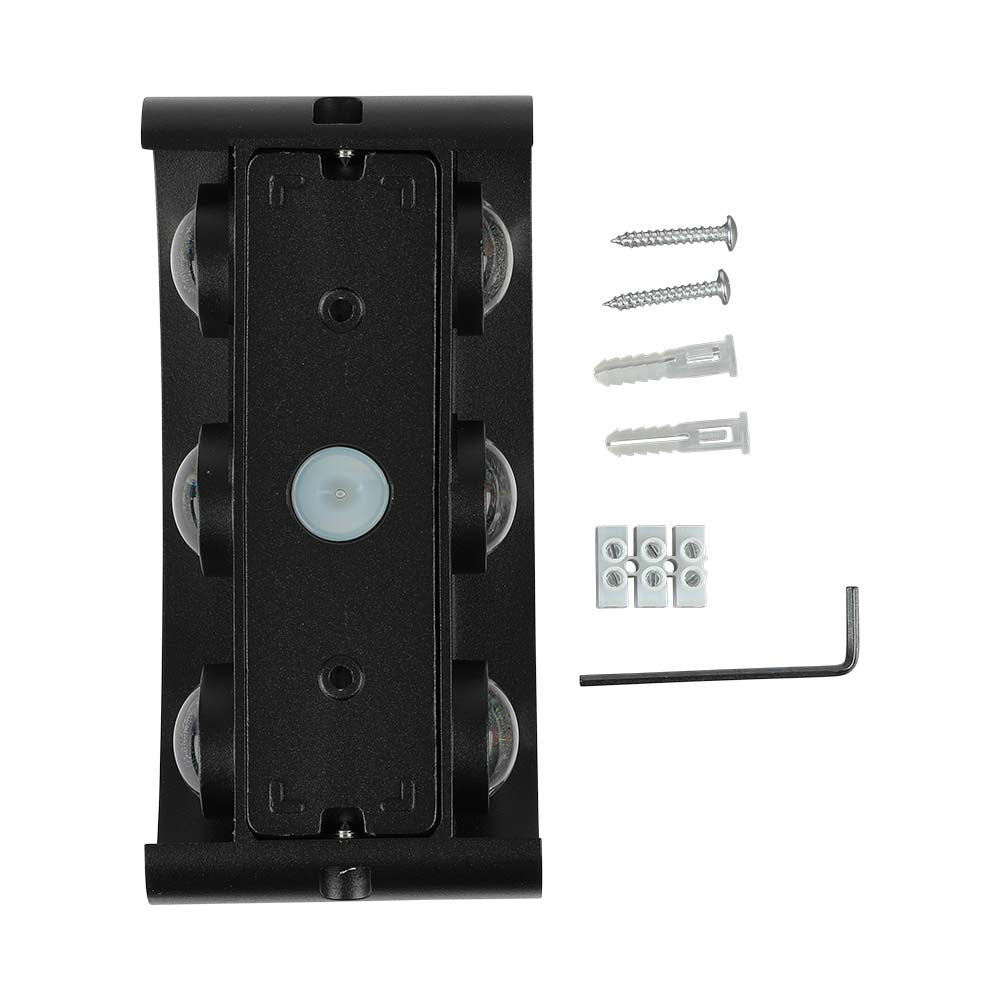 5W Lampa ścienna LED / Barwa:4000K / IP65 / Obudowa: Czarny