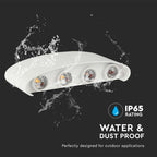 7W Lampa ścienna LED / Barwa:4000K / IP65 / Obudowa: Biała