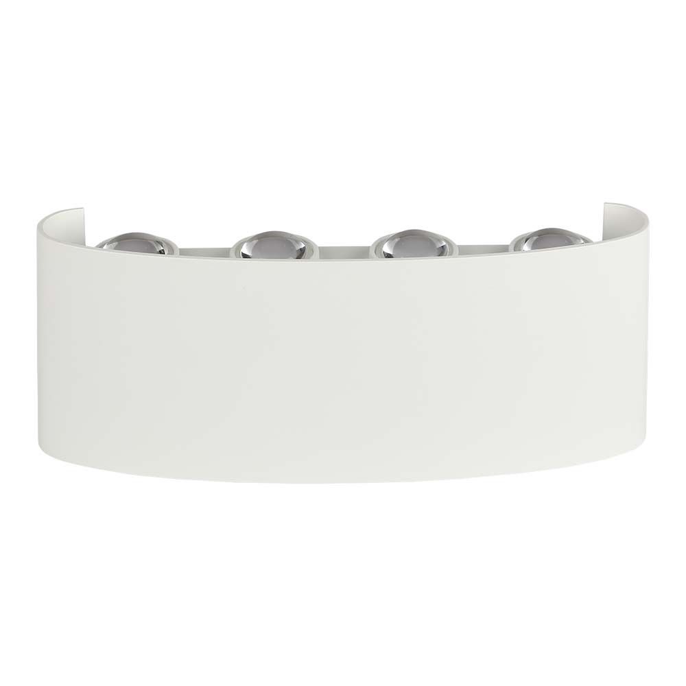 7W Lampa ścienna LED / Barwa:4000K / IP65 / Obudowa: Biała