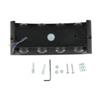 7W Lampa ścienna LED / Barwa:4000K / IP65 / Obudowa: Czarna