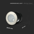 8W Oprawa do gruntowa asymetryczna LED COB / Kąt 20/ Barwa:4000K
