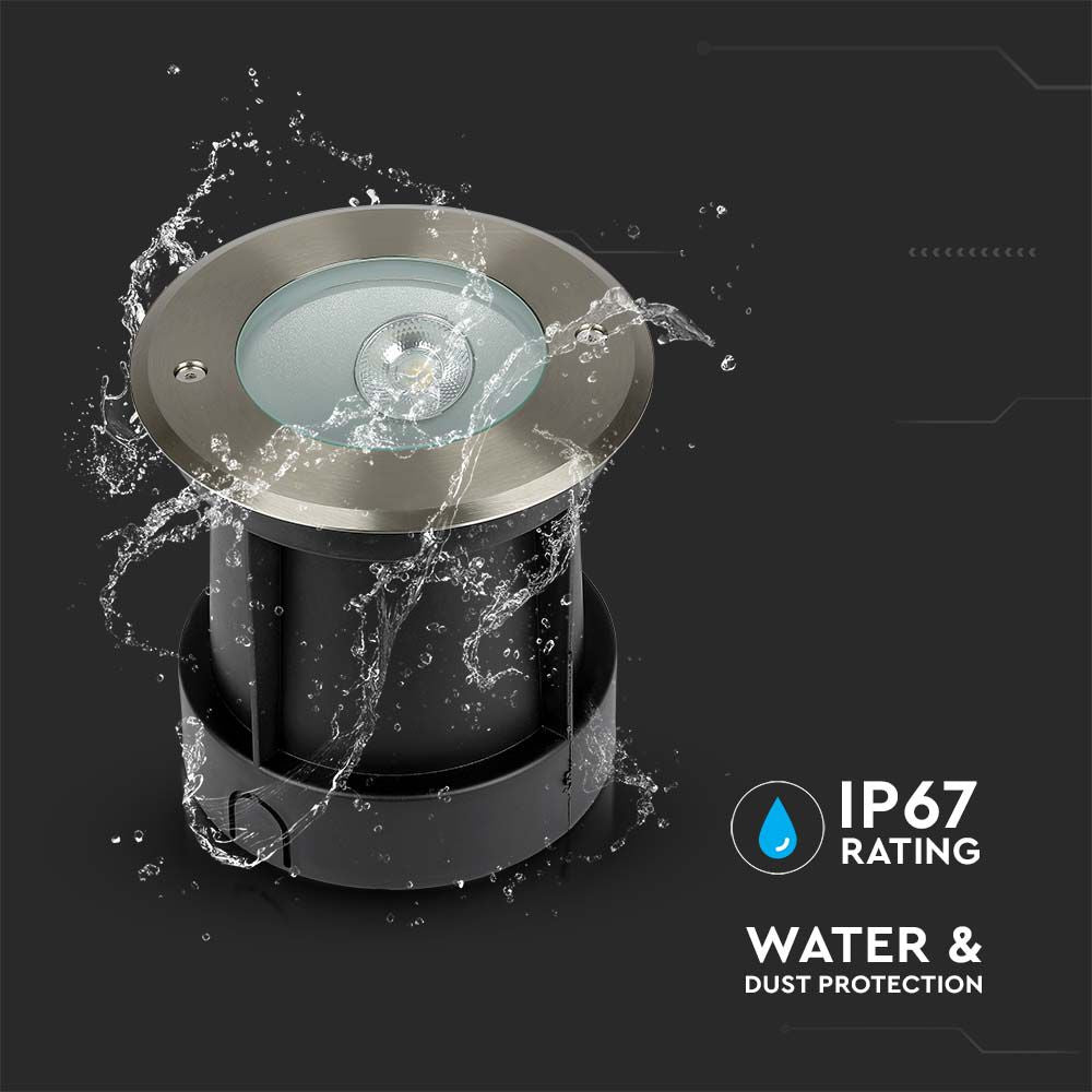 8W Oprawa do gruntowa asymetryczna LED COB / Kąt 20/ Barwa:4000K
