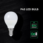 6.5W P45 Żarówka LED / Chip CREE / Barwa:4000K / Trzonek:E14 / 6 Lat gwarancji