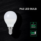 6.5W P45 Żarówka LED / Chip CREE / Barwa:6500K / Trzonek:E14 / 6 Lat gwarancji