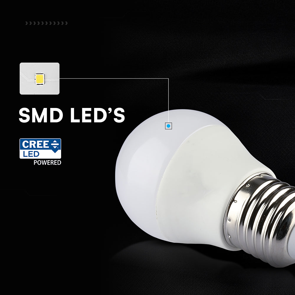 6.5W G45 Żarówka LED / Chip CREE / Barwa:4000K / Trzonek:E27 / 6 Lat gwarancji