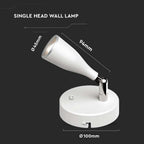 4.5W Kinkiet LED z wyłącznikiem / Barwa:4000K / Biały